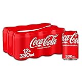 Coca-Cola Sabor Original - Refresco de cola - Pack de 12 latas, 330 ml