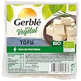 GERBLÉ BIO - TOFU 100% VEGETAL y ECOLÓGICO - Rico en Proteínas - Tofu ecológico - Preparado Alimenticio a Base de Soja - 250g