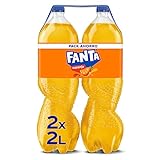 Fanta Naranja - Refresco con 8% de zumo de naranja. Bajo en calorías - Pack 2 botella 2l.