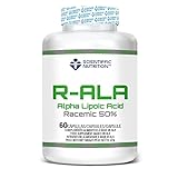 Scientiffic Nutrition - R-ALA 50%, Ácido Alfa Lipoico en Cápsulas, 250mg por Toma, Suplemento Alimenticio Antioxidante y Acelerador del Metabolismo - 60 Comprimidos.